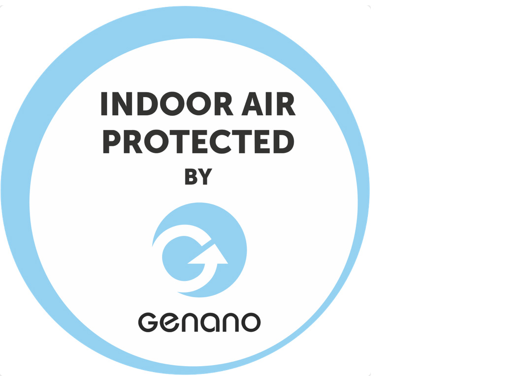 Indoor air protected by Genano